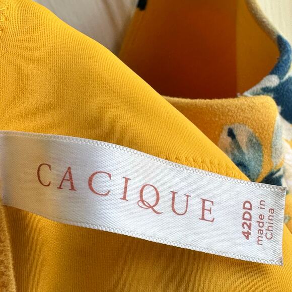 Cacique Lightly Lined Floral Full Coverage Underwire Bra - Picture 7 of 8